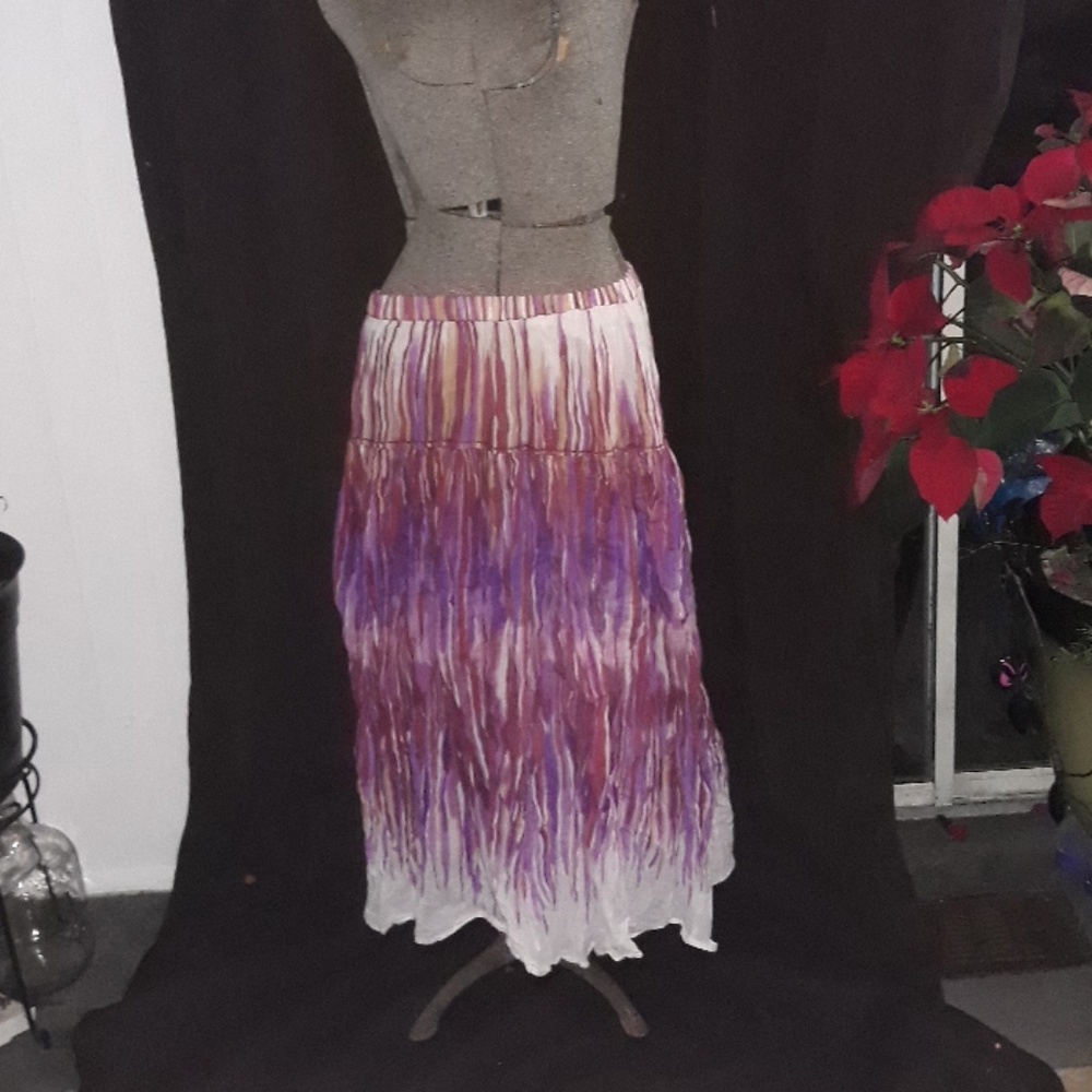 Purple maxi skirt